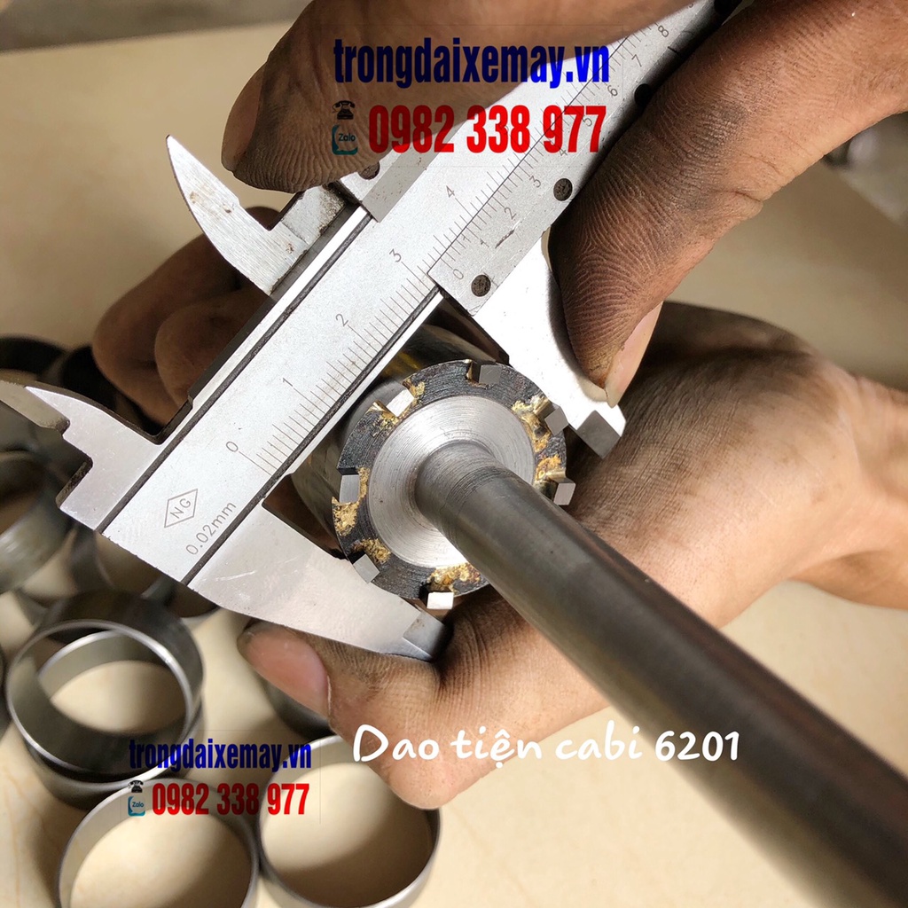 Dao Tiện Ca Bi Bánh Xe Máy 6201 6301 6300 6203 và 10 ca bi Đóng Bạc Đạn Bánh