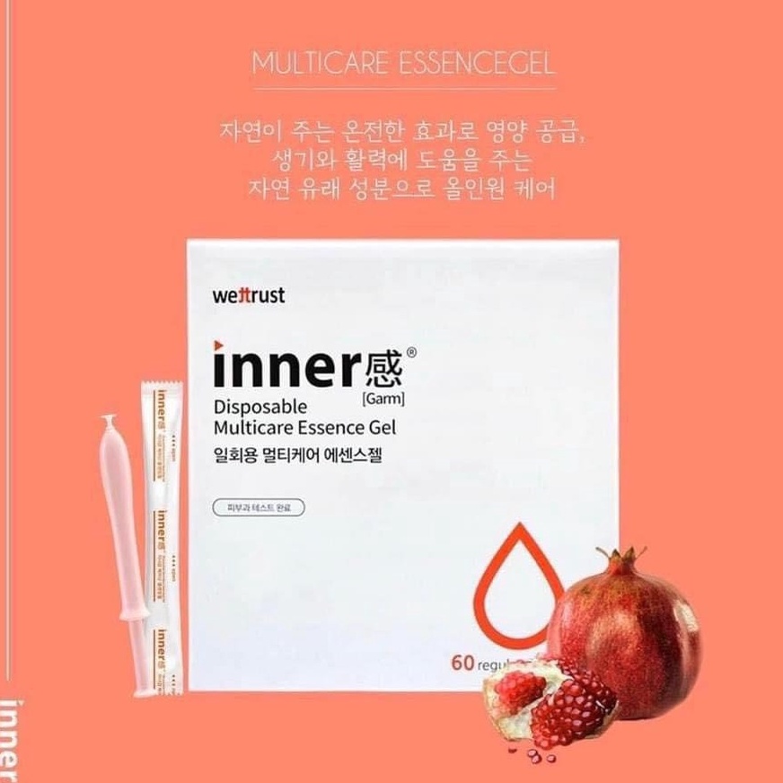 Dung dịch vệ sinh se khít vùng kín Inner Gel Wettrust 60 ống chính hãng Hàn Quốc (có tách lẻ gói)