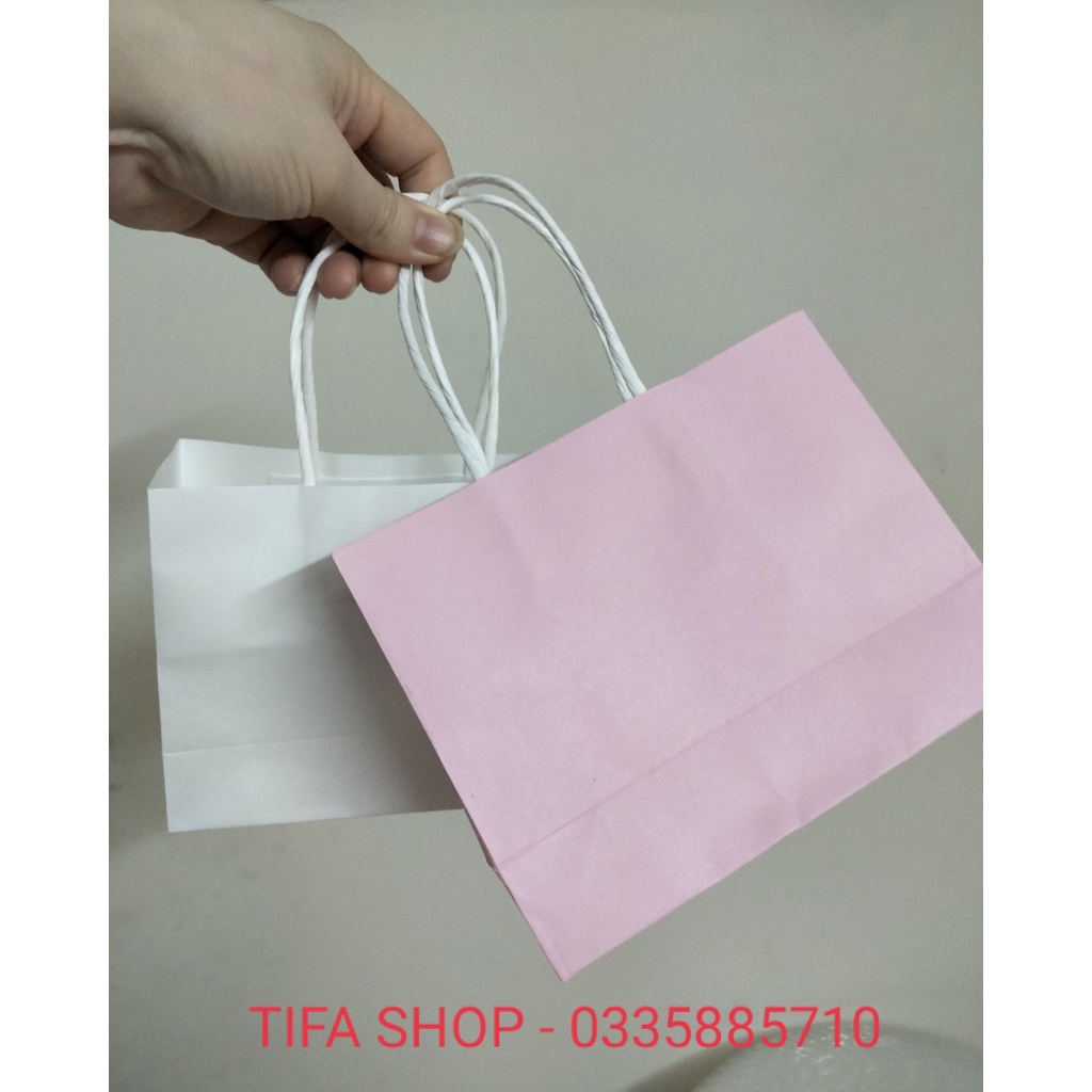 Túi giấy Kraft Nhật 15x12x5cm đựng son, mỹ phẩm mini có sẵn