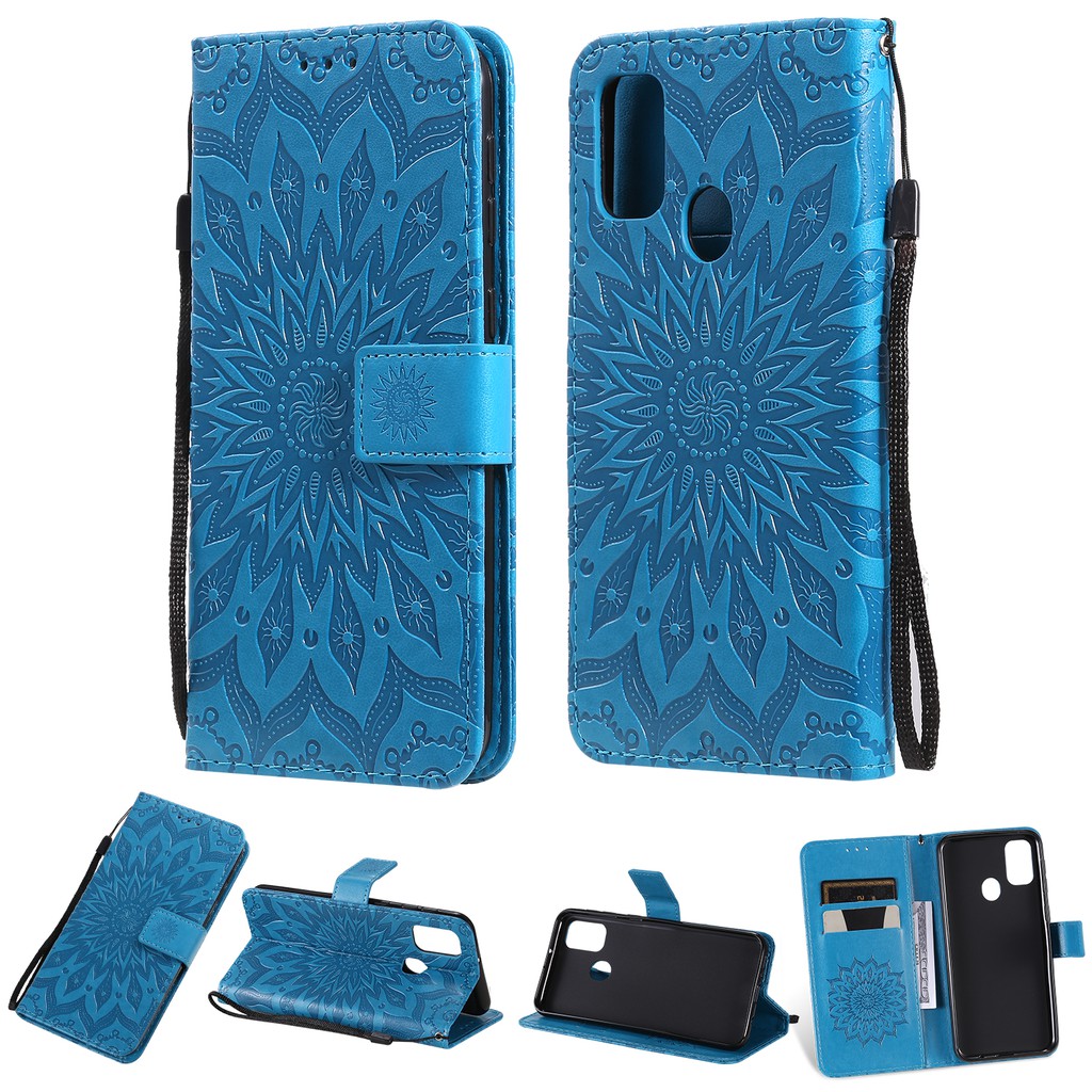 Casing Samsung Galaxy M30S / M21 sun flower embossed leather shell phone case | BigBuy360 - bigbuy360.vn