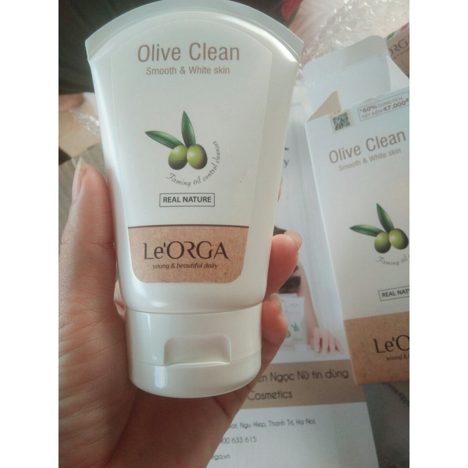 Sữa Rửa Mặt Qủa Olive - Sạch Sâu, Mềm Da, Le'Orga 75ml - 120ml | BigBuy360 - bigbuy360.vn