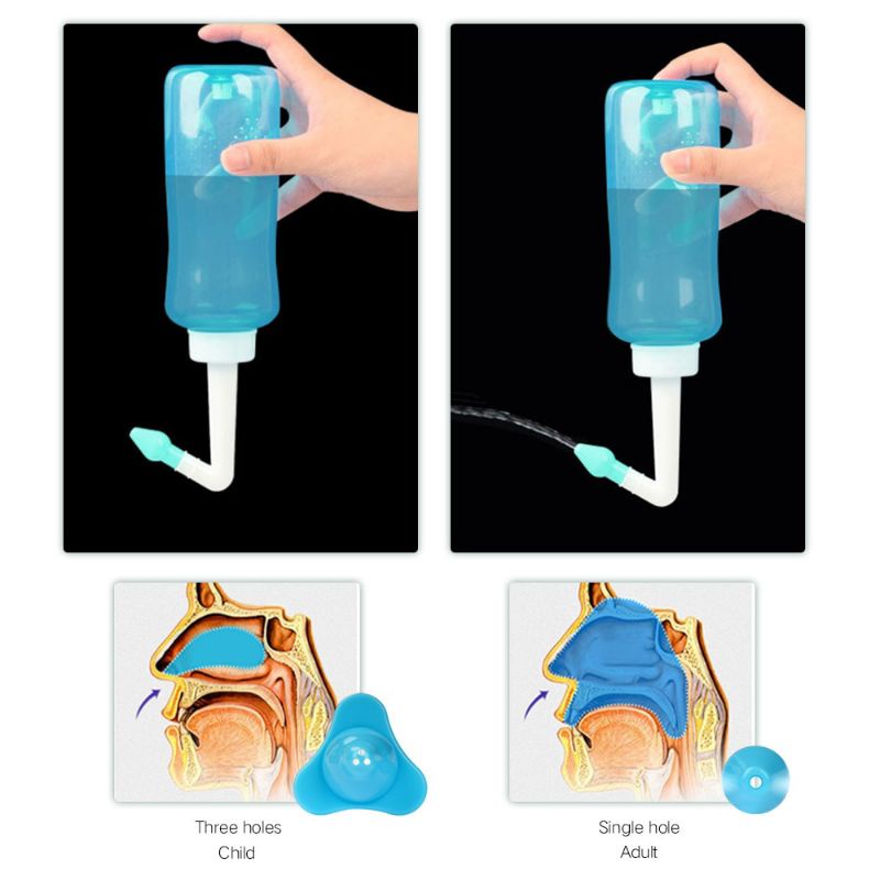 Bình Xịt Rửa Làm Sạch Mũi 500mL chống dị ứng, phòng ngừa bệnh Mũi Xoang Salorie và chăm sóc sức khoẻ gia đình