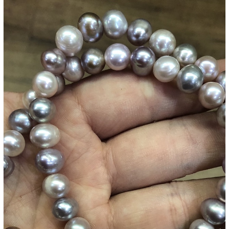 Chuỗi Hạt Ngọc Trai Mix Màu Tím Và Hồng Thời Trang Cho Các Nàng - Ngọc Trai Trường Thịnh