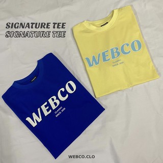 SIGNATURE TEE - INDIGO - áo thun WEBCO basic màu xanh bích