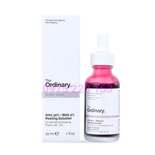 The Ordinary AHA 30% + BHA 2% Peeling Solution