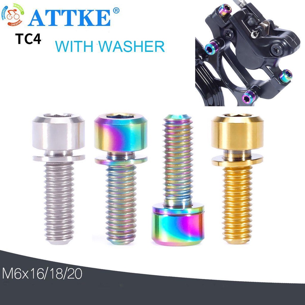 SUYO Bu Lông Cố Định TC4 Bằng Titan Kèm Vòng Đệm Chuyên Dụng Cho Xe Đạp Leo