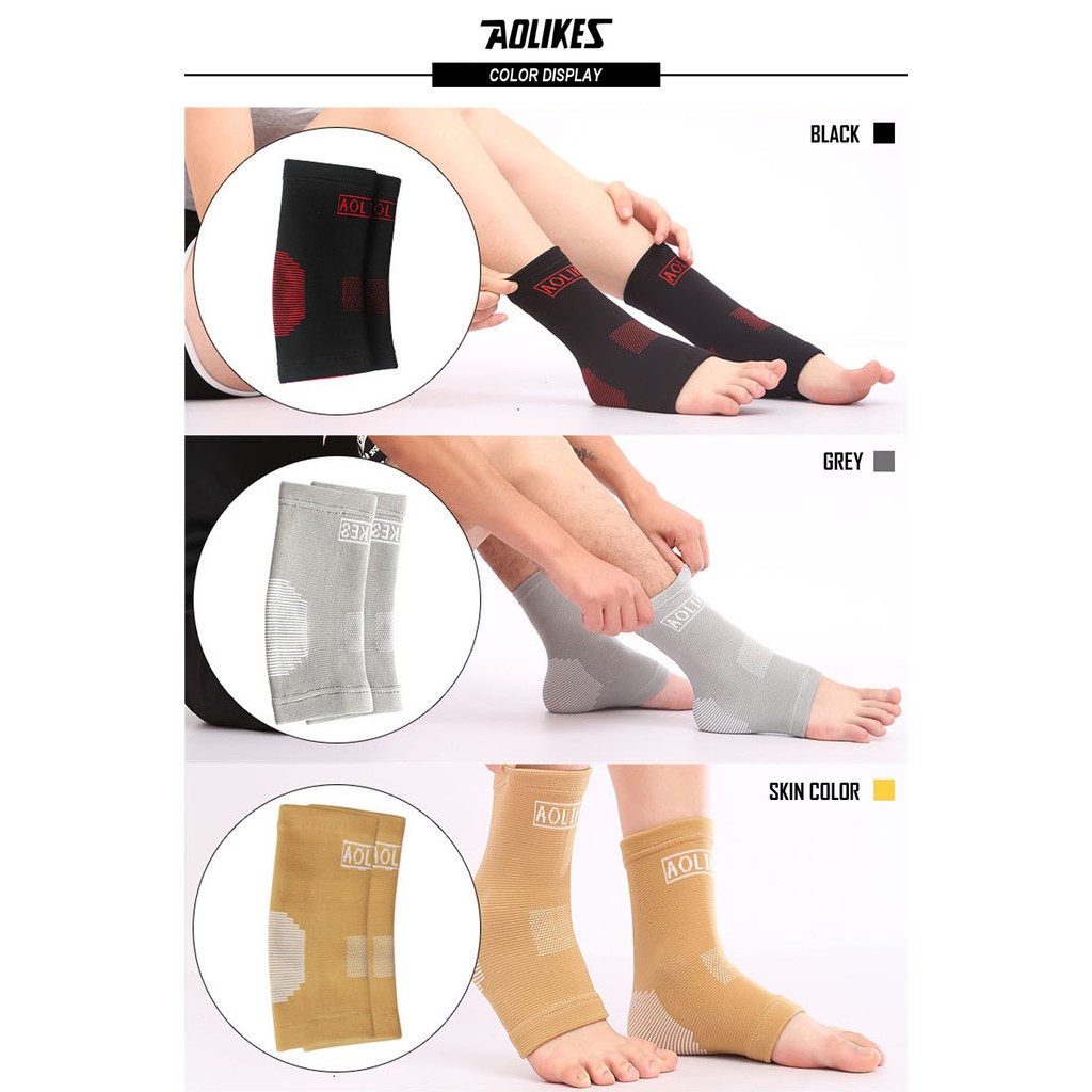 Vớ bảo vệ mắt cá chân AOLIKES A-7526 đàn hồi thoáng khí hỗ trợ khi chơi thể thao elstic Sport ankle support