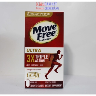 [ Mẫu mới ] Viên uống hỗ trợ xương khớp Schiff Move Free Ultra Triple Action 75 viên của Mỹ