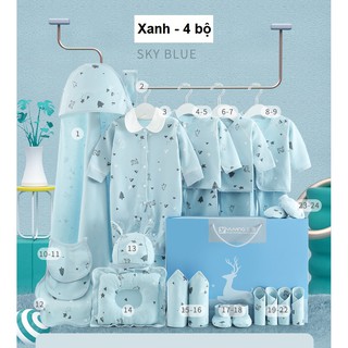 Bộ quần áo sơ sinh cho trẻ từ 0 - 12 tháng - hộp quà tặng dành cho trẻ