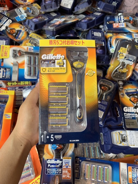 Sét dao cạo râu 5 lưỡi Gillette Fusion Proglide 5+1