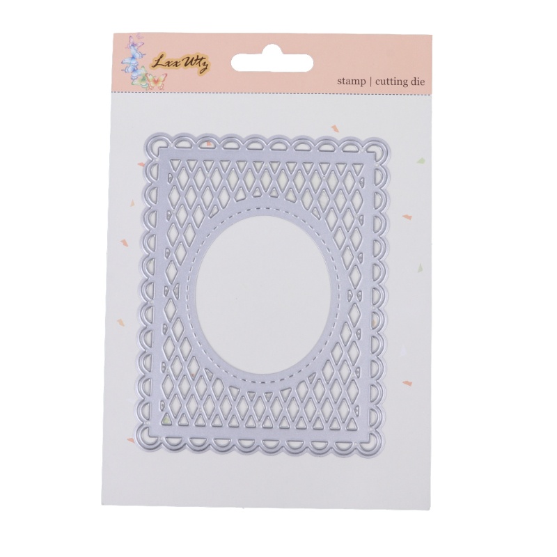 Khuôn Cắt Giấy Làm Từ Kim Loại Hình Tráng Gương Trang Trí Scrapbook