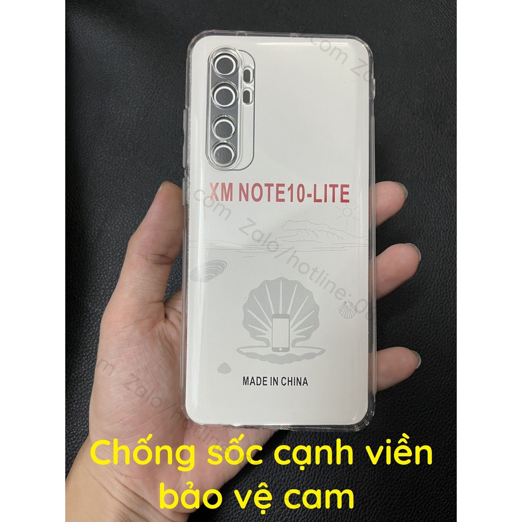 Ốp lưng dẻo trong Xiaomi Mi Note 10 Lite, Mi 10 Lite chống sốc, bảo vệ cam bền đẹp