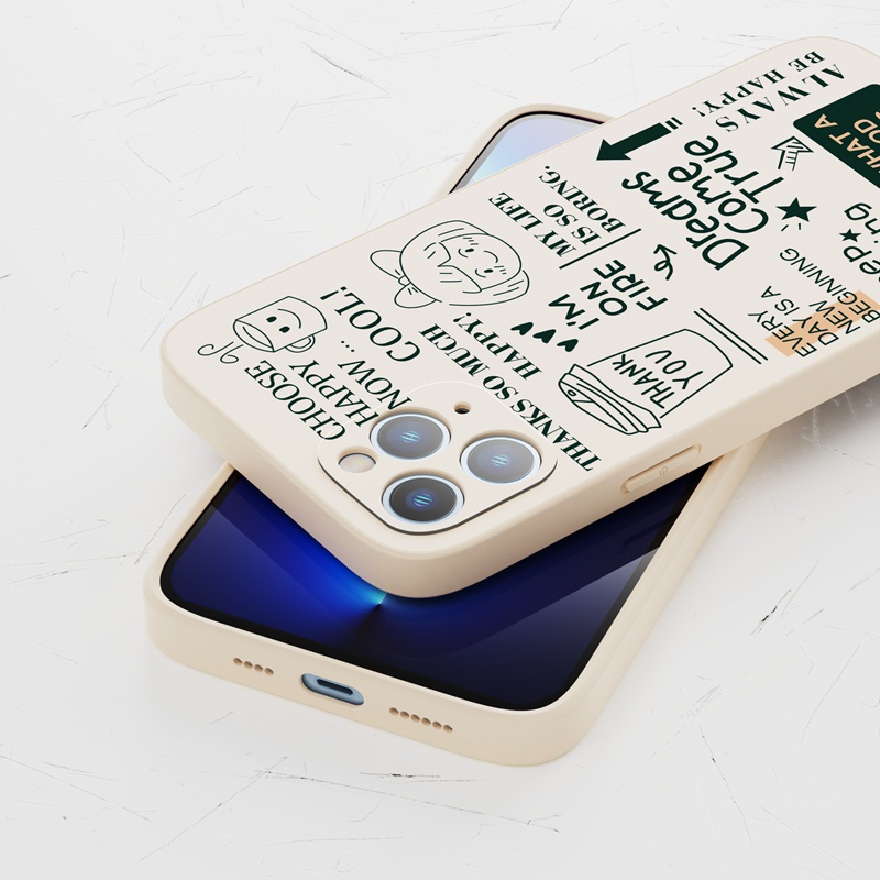 Ốp lưng iphone Ốp điện thoại SUNTAIHO silicon mềm hình cậu bé cô bé xấu hổ cho iPhone 13 12 11 Pro Max X XR Xs Max 7 8+ 12mini 13mini