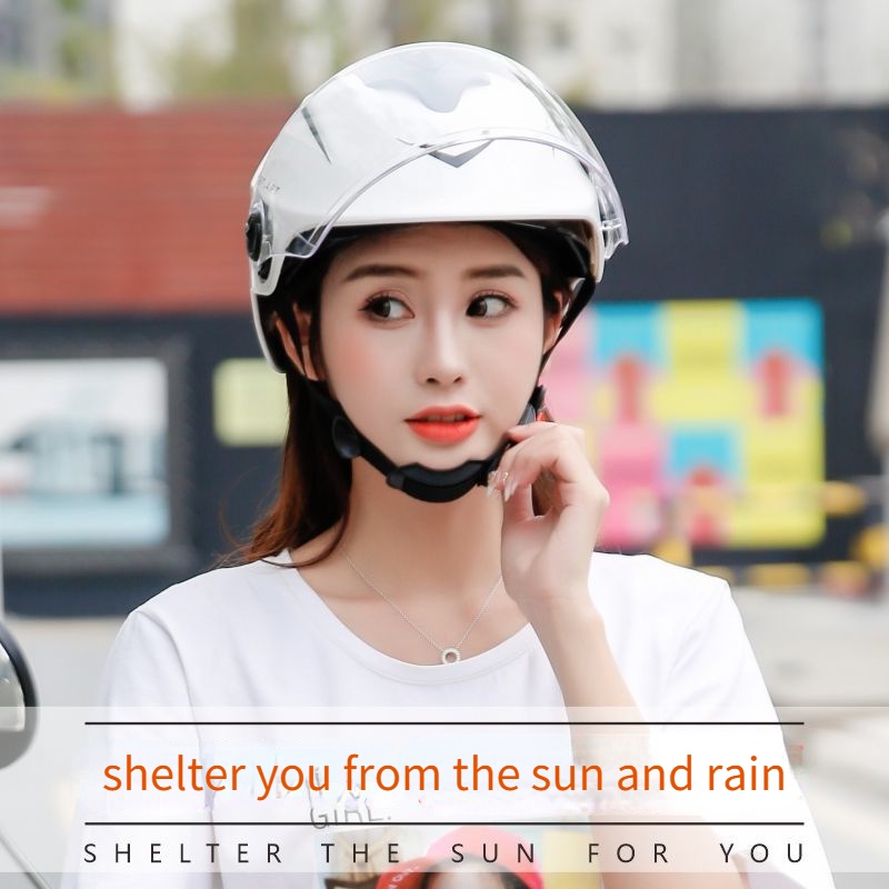 Mũ Bảo Hiểm Siêu Nhẹ Cứng Bảo Vệ Mắt Thông Dụng Cho Người Đi Xe Máy