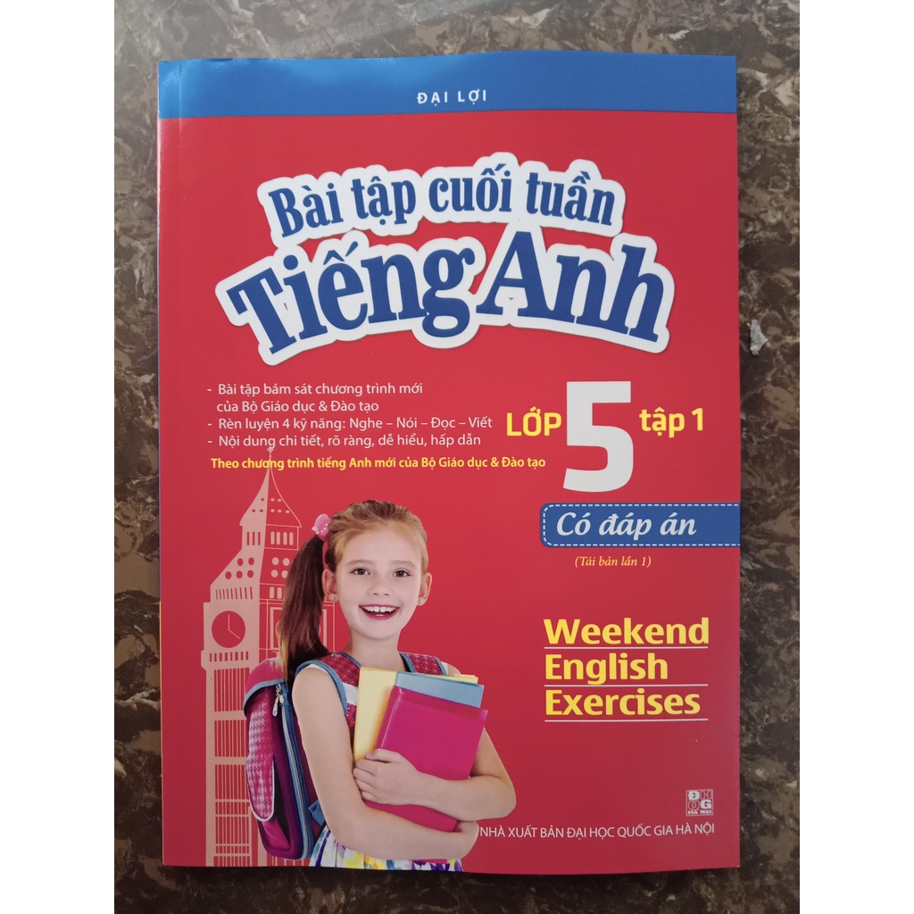 Sách - Combo Bài Tập Cuối Tuần Tiếng Anh Lớp 5 (Có Đáp Án)