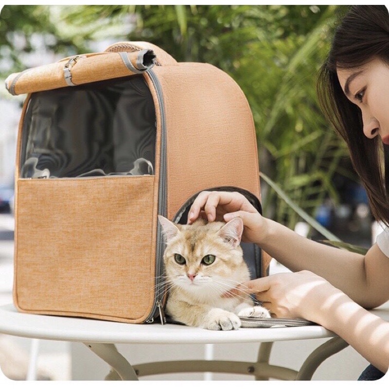 Balo vận chuyển chó mèo_túi vận chuyển chó mèo_size lớn_An toàn, dễ sử dụng