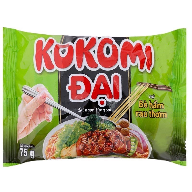 Thùng Mì Kokomi Đại Xanh 30gói 75g