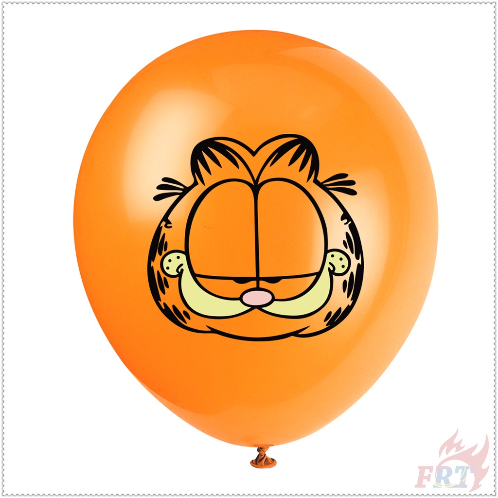 1 bong bóng latex 12 inch họa tiết hoạt hình Garfield trang trí tiệc sinh nhật