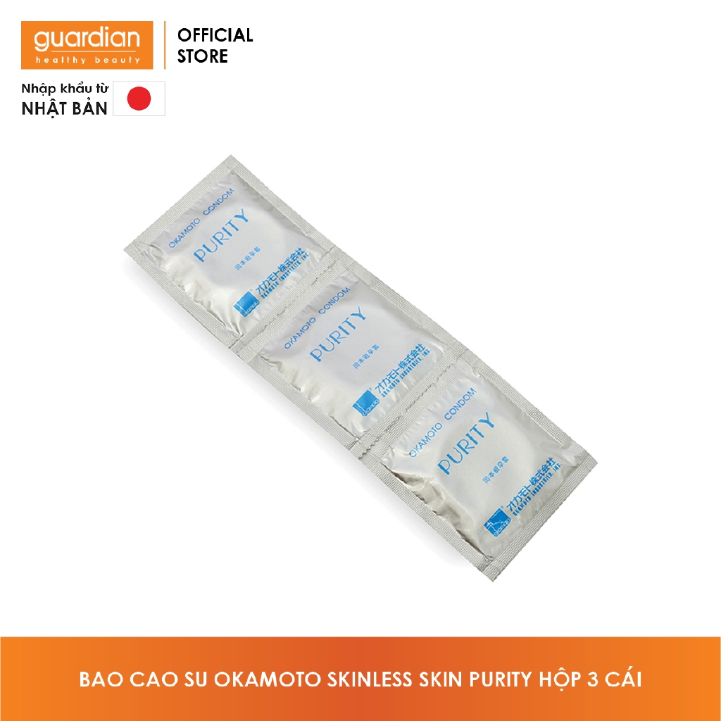 Bao Cao su Okamoto Skinless Skin Purity Hộp 3 Cái