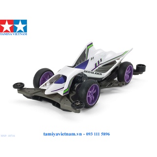 18716 mô hình xe đua lắp ráp chạy bằng pin mini 4wd geo glider