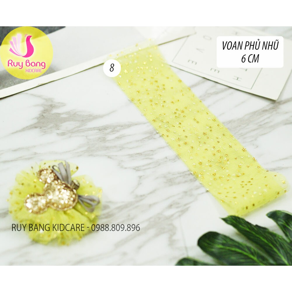 [Mã SKAMLTSM9 giảm 10% đơn 99K] Voan phủ nhũ
