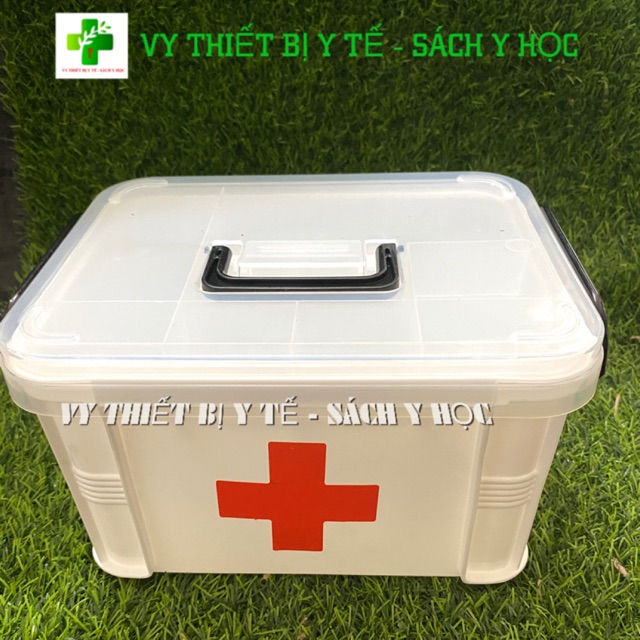 Hộp đựng thuốc sách tay 2 ngăn