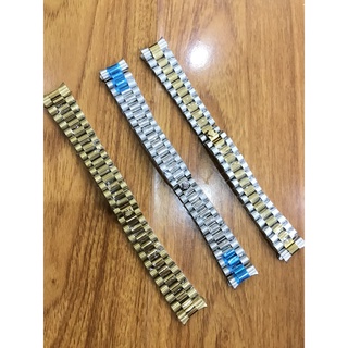 Dây đồng hồ Rolex 3 mắt đúc , dây thép không gỉ , size 20