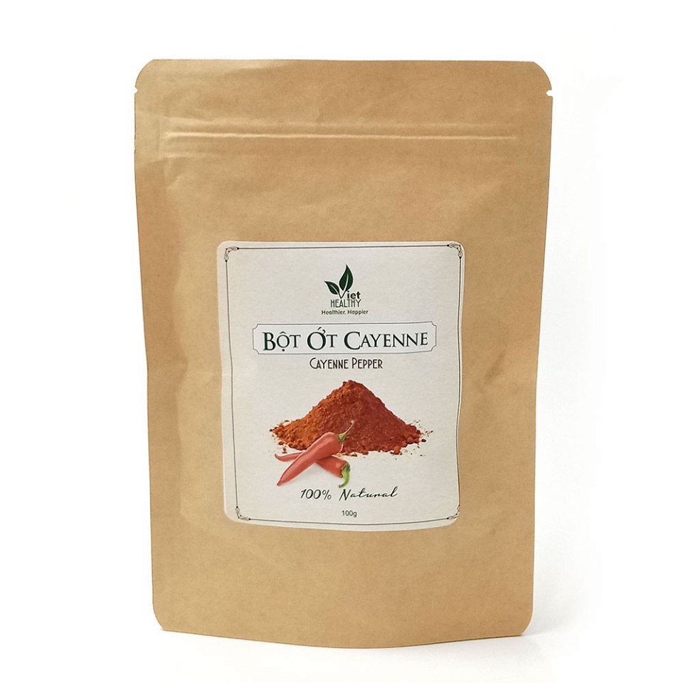 Bột ớt Cayenne Pepper - Bịch100g (VietHealthy)