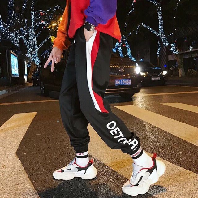 Quần jogger viền chữ oeter cực chất lừ