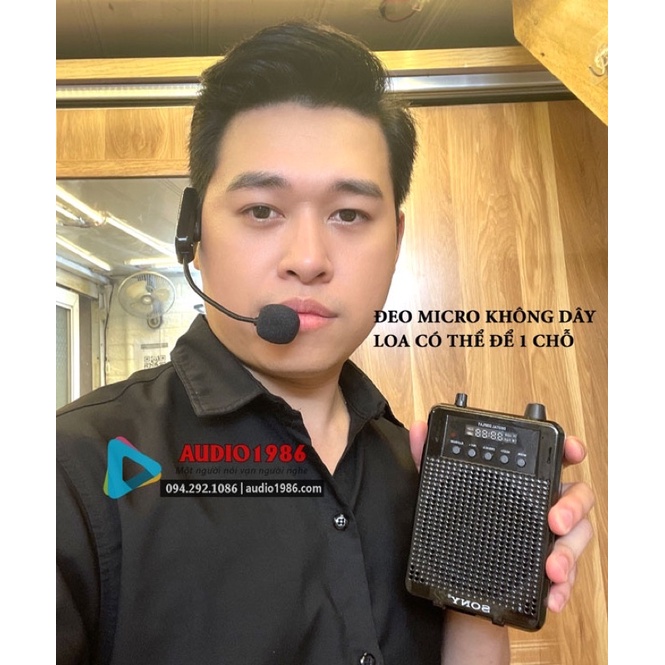 Máy trợ giảng không dây Sony SN-890 UHF có echo vang kết nối bluetooth 5.0 được tặng túi cứng cao cấp