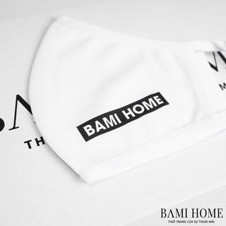 Khẩu trang vải mè BAMI HOME 2 lớp kháng khuẩn, ôm sát mềm mại, an toàn K thumbnail