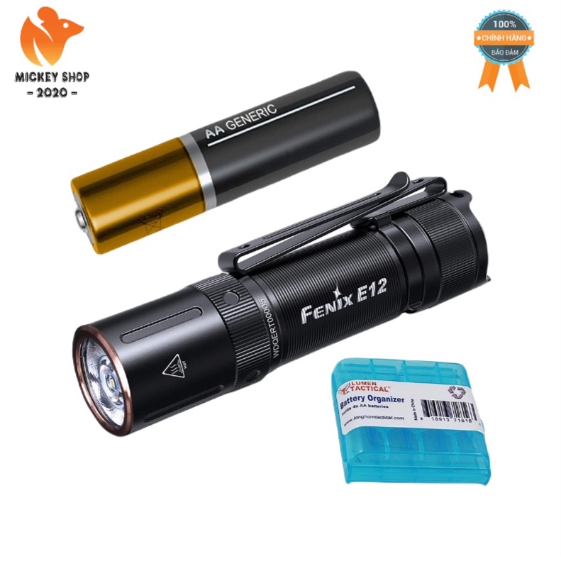[Chính Hãng] Đèn Pin Móc Khóa FENIX E12 V2.0 160 Lumens Pin AA