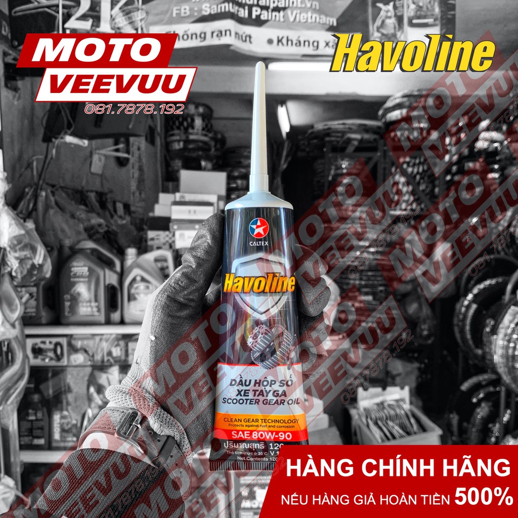 Nhớt hộp số nhớt láp Caltex Havoline 80W90 120ml