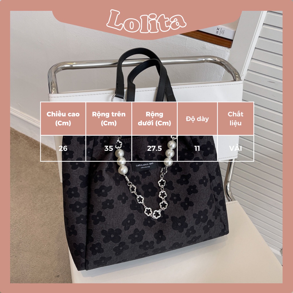 Túi tote công sở vải dập nổi