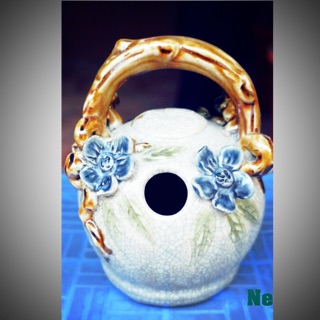 Bình vôi hoa đào