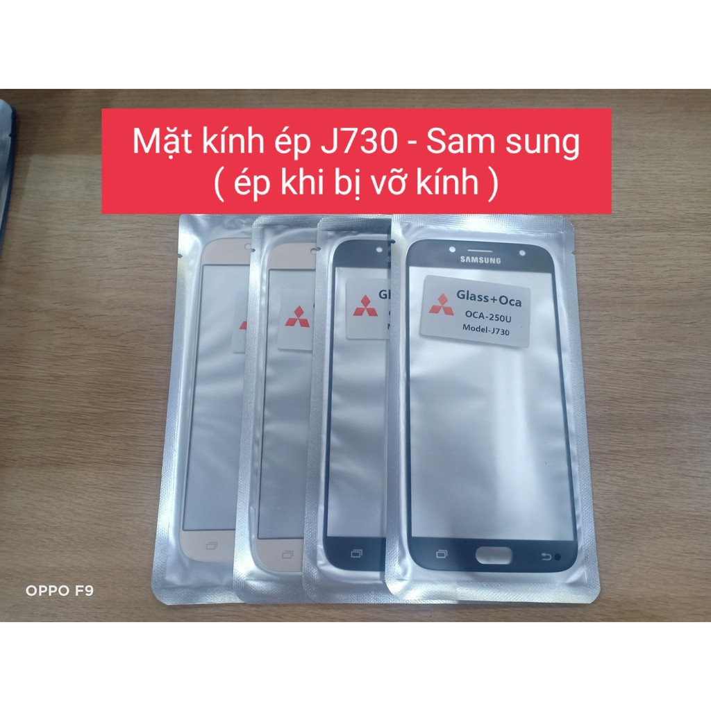 Mặt kính ép liền keo J730 Sam sung