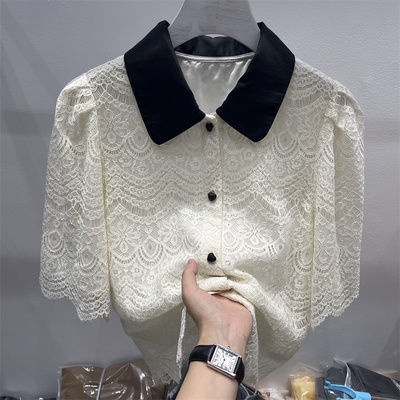 Áo Sơ Mi Phối Ren Thời Trang Mùa Hè Cho Nữ