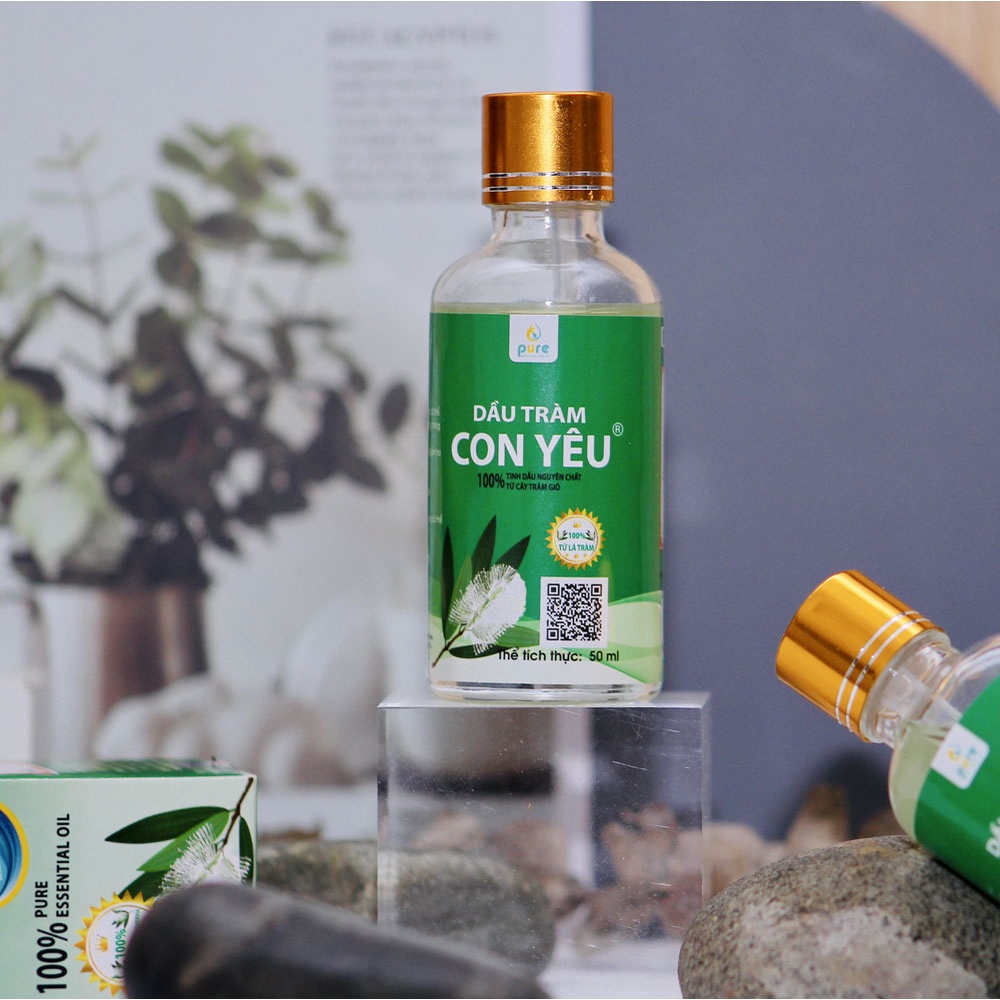 Dầu Tràm Con Yêu 50ML - Dầu Tràm Cho Trẻ Sơ Sinh - Tinh dầu tràm Nguyên Chất - Dầu tràm Tốt Nhất