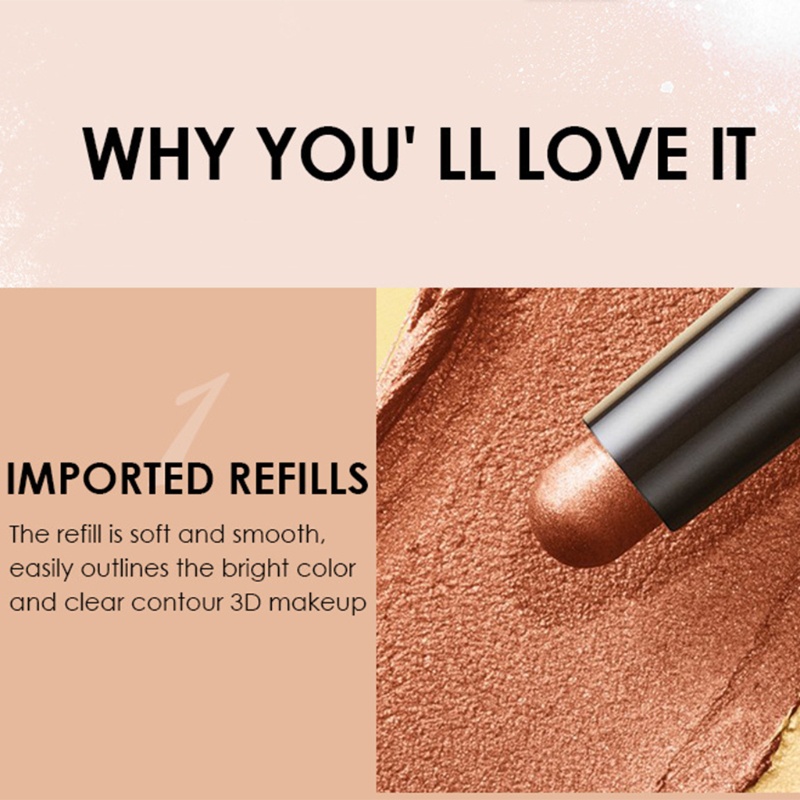 Bút Phấn Mắt Lấp Lánh Thời Trang YOUYO Kèm Đồ Chuốt Tiện Lợi