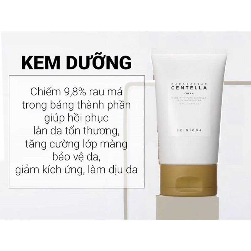 Kem dưỡng da giảm mụn Skin1004 Madagascar Centella Cream