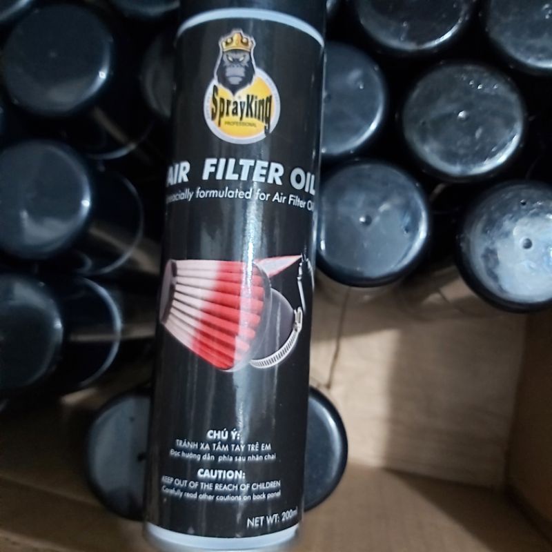 Chai xịt tẩm dầu lọc gió sprayking 200ml
