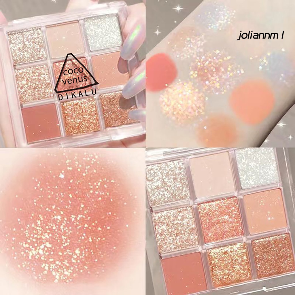 [Hàng mới về] Bảng phấn mắt 9 màu lì và ánh ngọc trai lấp lánh thời trang xinh xắn cho nữ | BigBuy360 - bigbuy360.vn