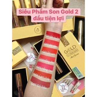 (DATE MỚI NHẤT )SON GOLD 2 ĐẦU NHUNG LÌ