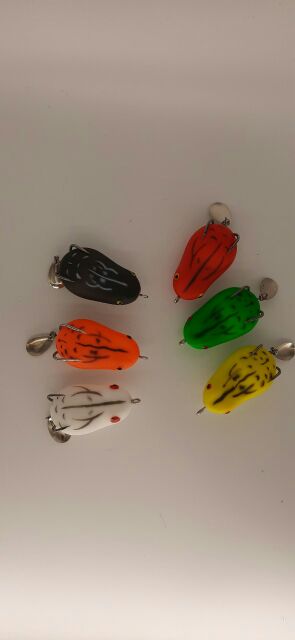 Mồi câu lure nhái hơi Frog Toon, mồi câu cá