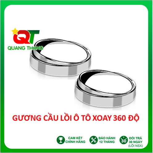 Gương cầu lồi ô tô tráng bạc xoay 360 độ