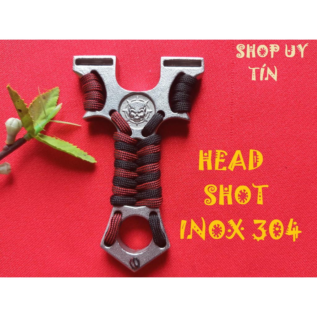 NÁ CAO SU HEAD SHOT INOX + 2 BỘ DÂY