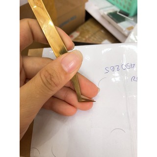 Nhíp vàng mũi vuông phủ nhám nano