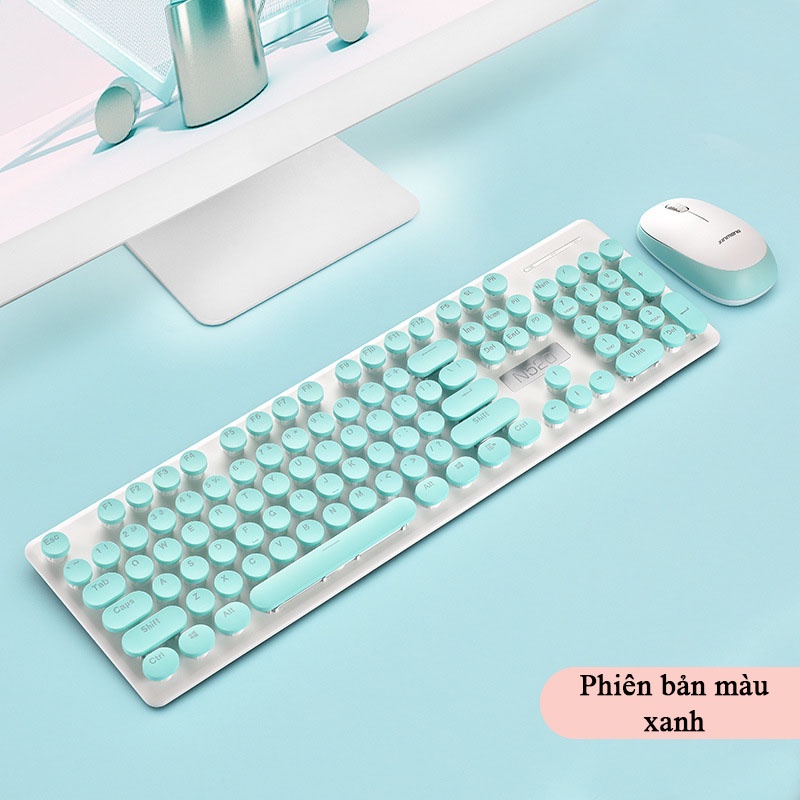 Bộ Bàn phím và chuột không dây Wireless Xingmen N520 thiết kế chống tia nước, siêu cute