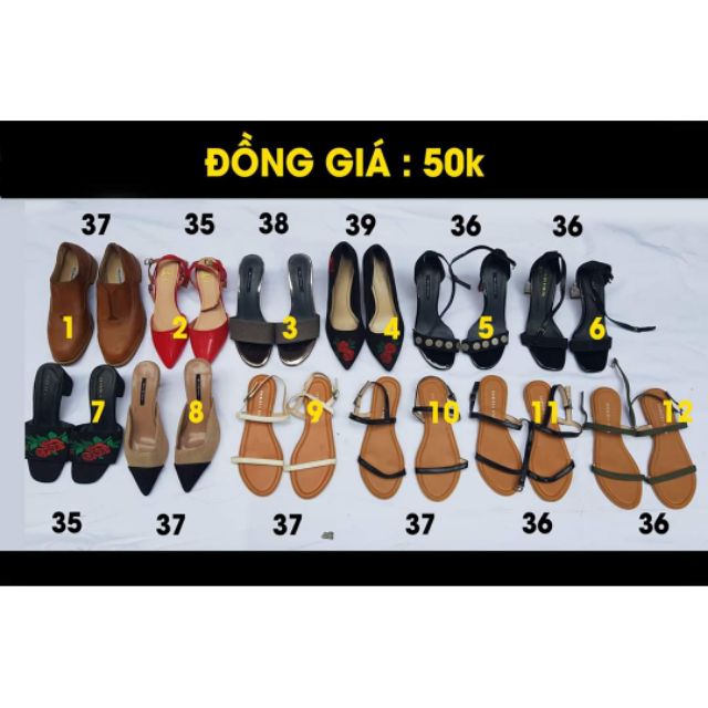 Xả guốc dép lẻ size