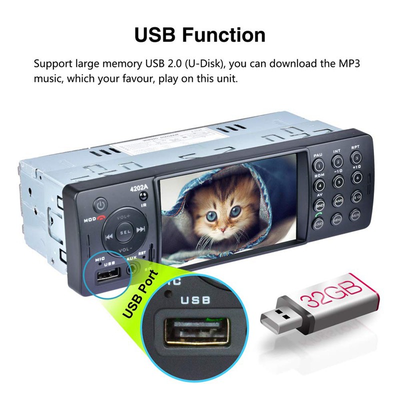 Đầu Mp5 4 Inch Đa Năng Cho Xe Ô Tô | BigBuy360 - bigbuy360.vn